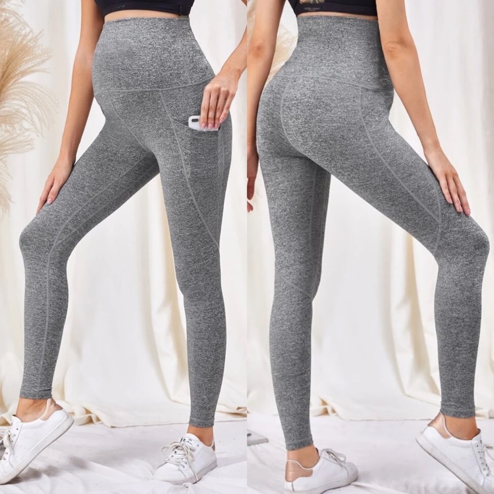 MATERNITY black leggings with pockets - Picture 2 of 2